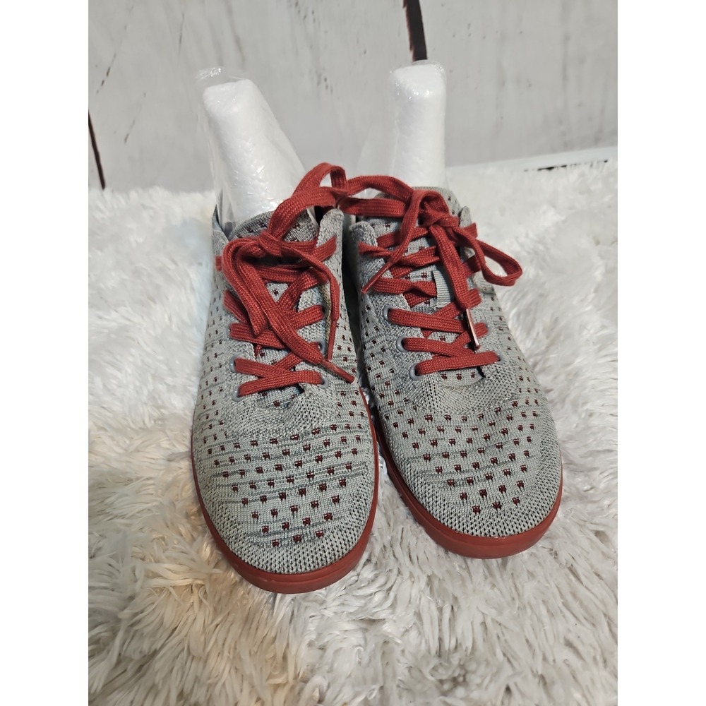 Suavs Women's 8.5 Lightweight Shoes Sneakers Grey‎ Red Comfort Shoes